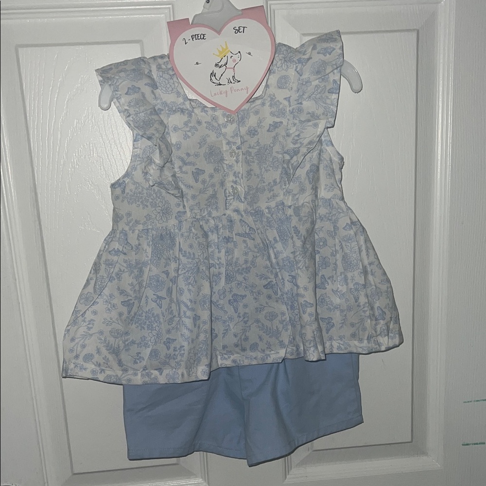 Floral Top and Shorts Set